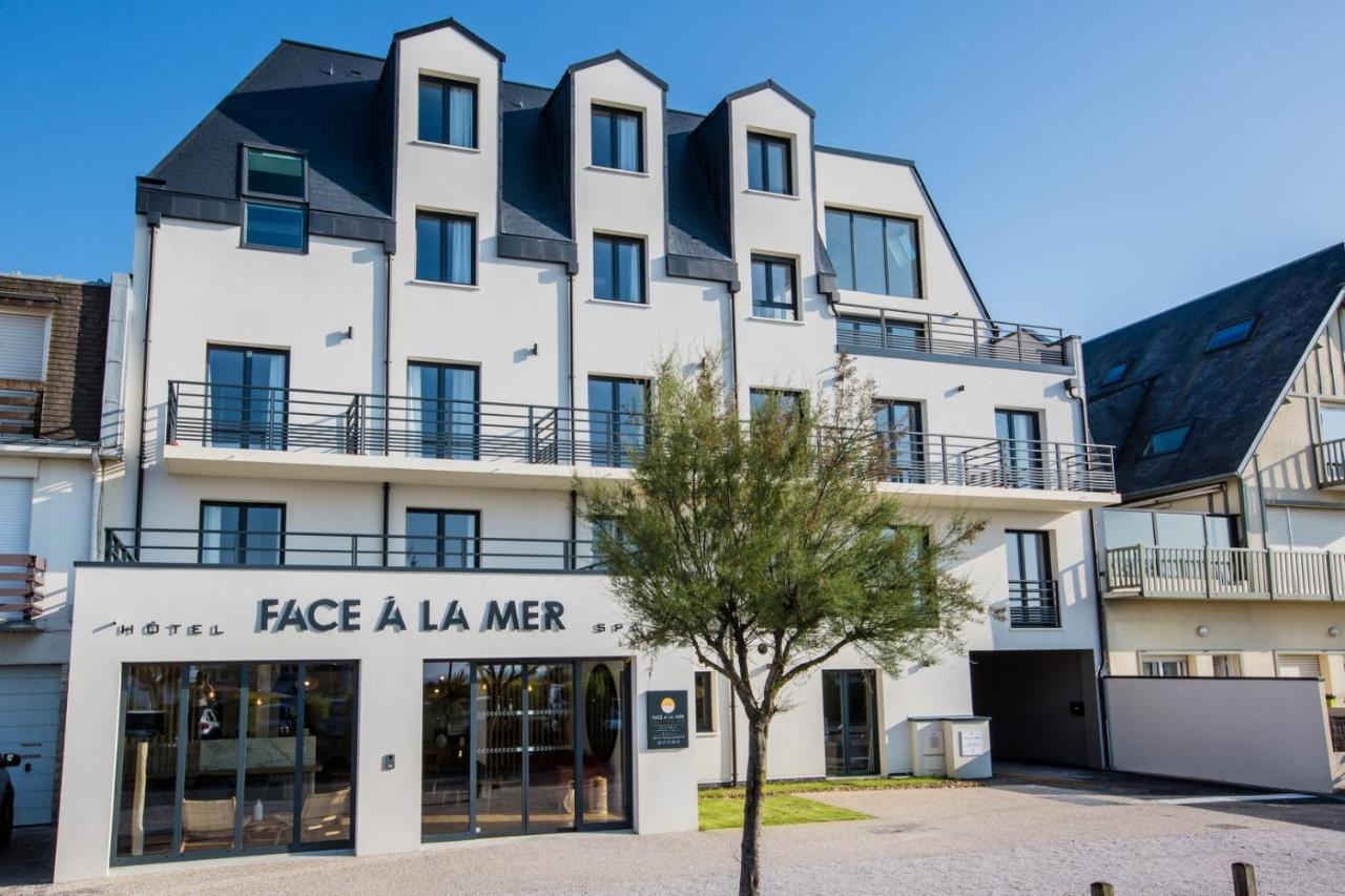 Hotel & Spa Face A La Mer Merville-Franceville-Plage Exterior foto