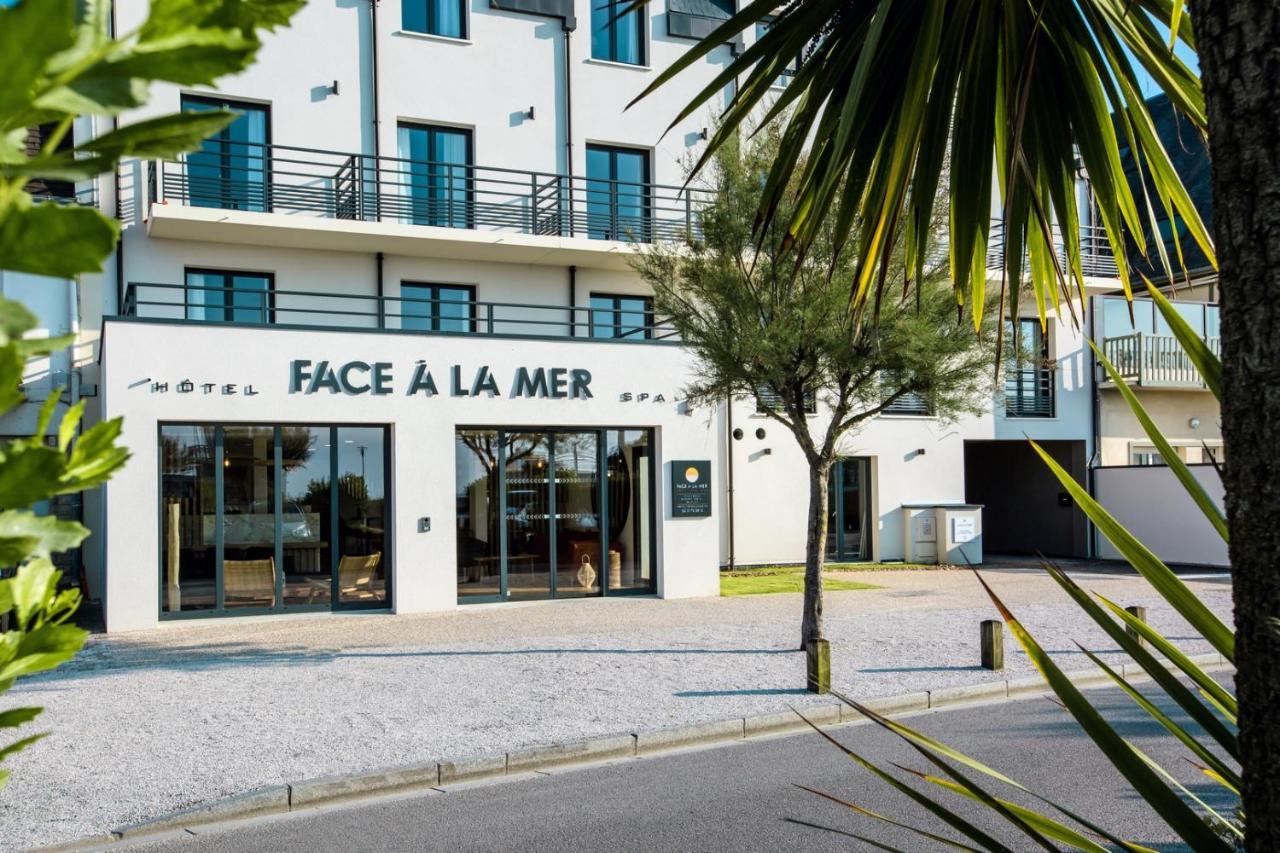 Hotel & Spa Face A La Mer Merville-Franceville-Plage Exterior foto